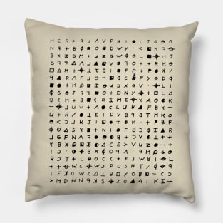 Zodiac Cipher Pillow