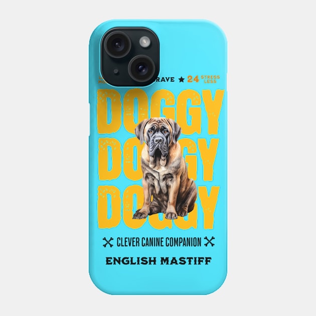 Doggy English Mastiff Phone Case by DavidBriotArt