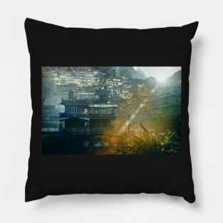 Shanty City Pillow