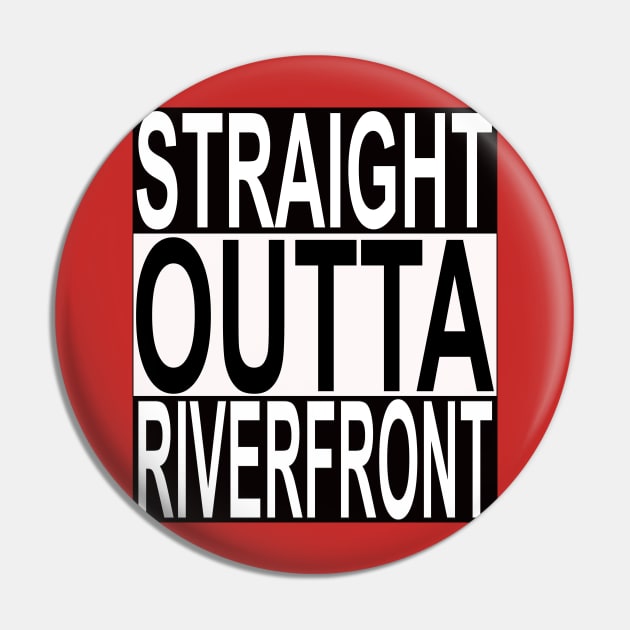 Straight Outta Riverfront Stadium Pin by Retro Sports