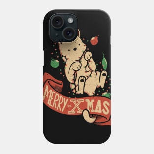 Merry Xmas Cat Ugly Sweater by Tobe Fonseca Phone Case