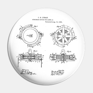 Suspension Device for Lamp Vintage Patent Hand Drawing Pin