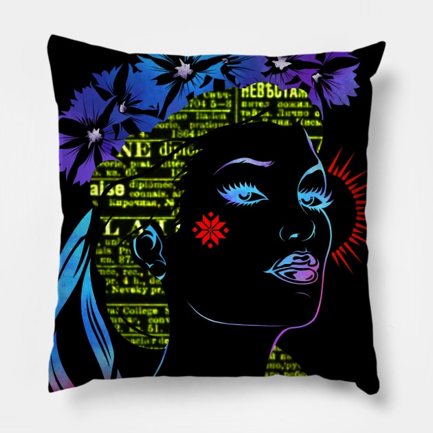 Slavic girl Pillow by BSKR