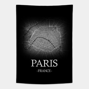 Paris City Map - France Cartography Tapestry