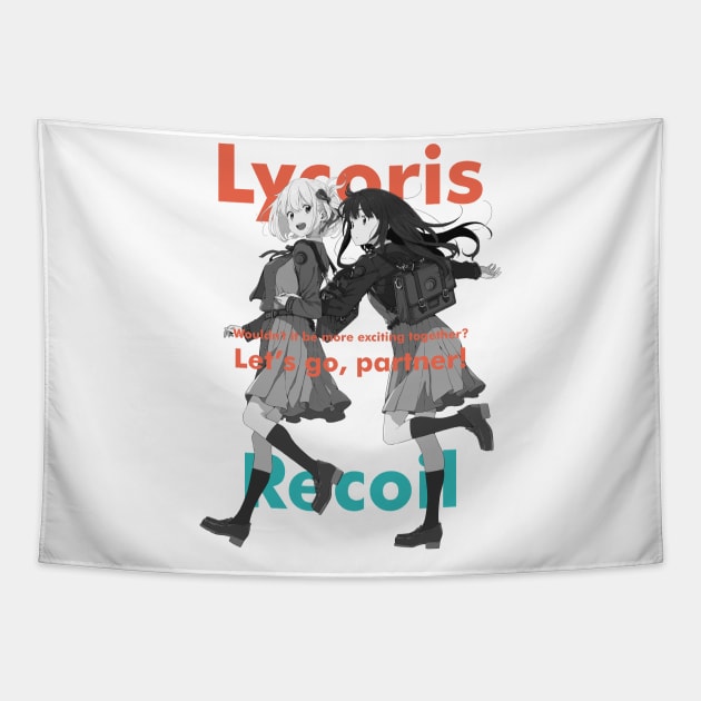 Lycoris Recoil - Hideo Kojima Tapestry by bianca alea