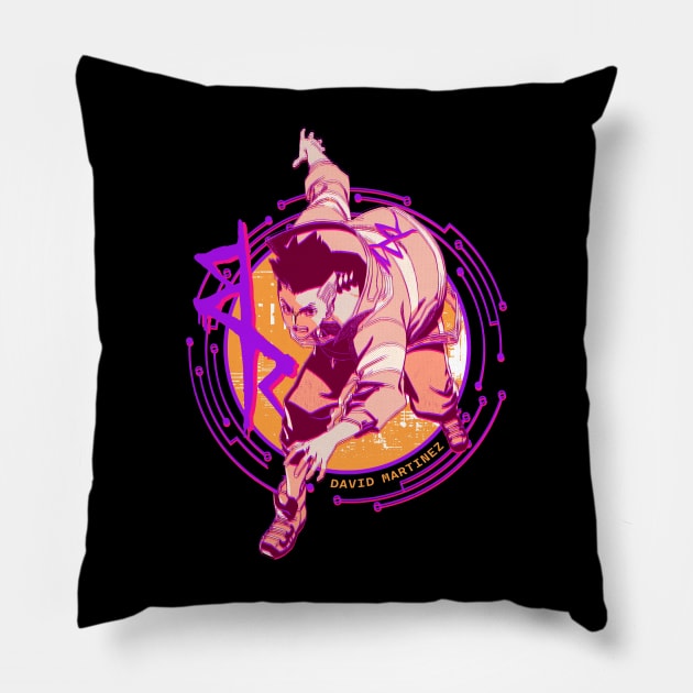 David Cyberpunk Edgerunners B Pillow by CentuStore