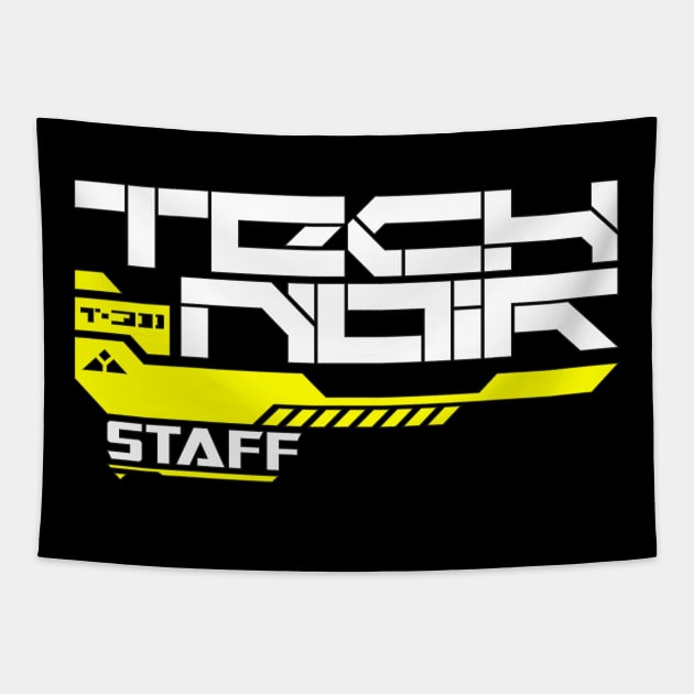 Tech Noir Staff Tapestry by Mindwisp