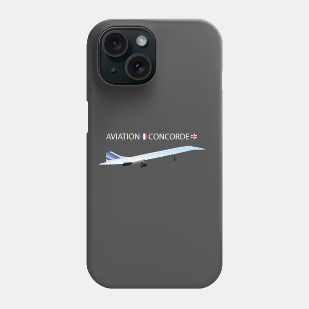 Concorde Turbojet-powered Supersonic Airliner Phone Case by NorseTech