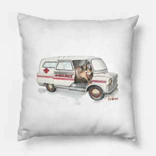 Dodo girl in the Ambulance Pillow