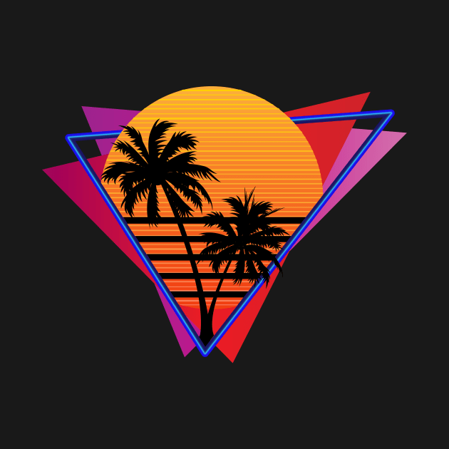 80s Inspired Synthwave Sun Design by Brobocop