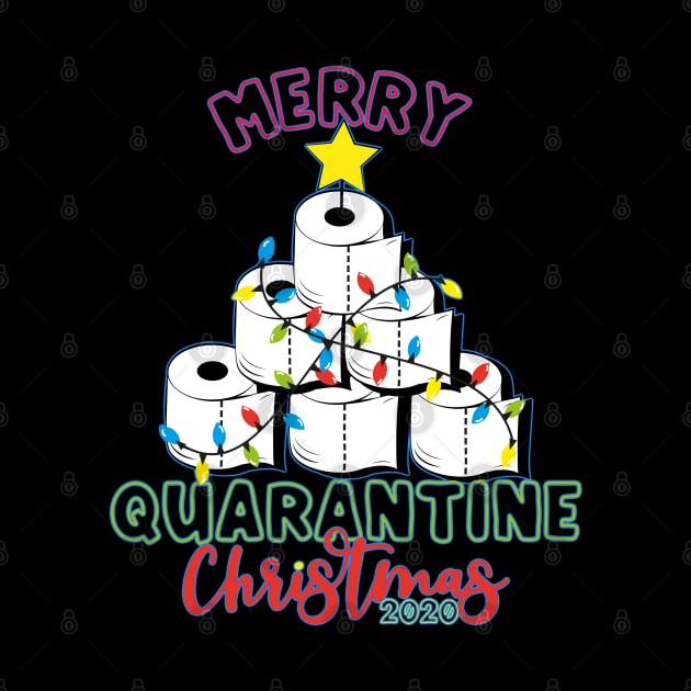 Funny Merry Quarantine Christmas 2020 Toilet Paper Xmas Tree by PsychoDynamics