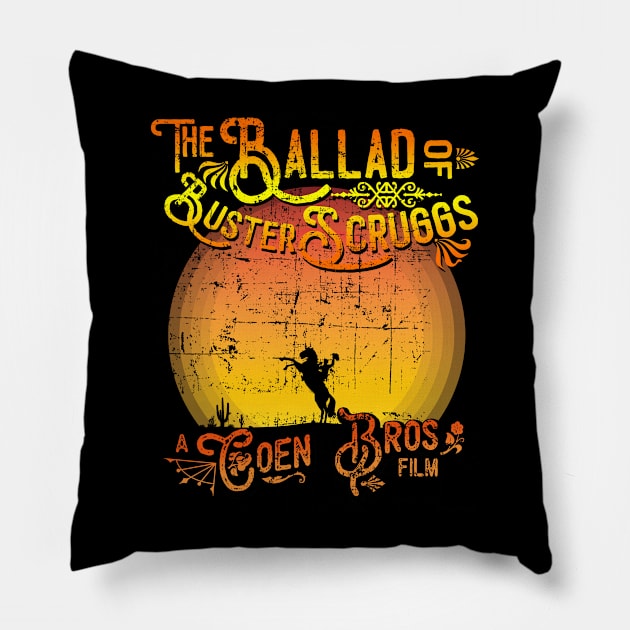 The Ballad of Buster Scruggs Pillow by woodsman