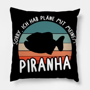 Zähne Piranha fleischfressender Fisch Unterwasser Pillow