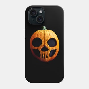 Scary Halloween Pumpkin Art Phone Case