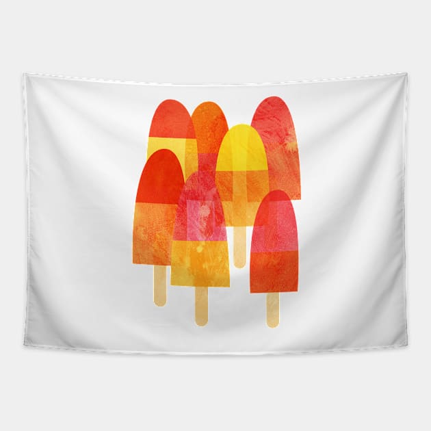 Ice Lollies and Popsicles Food Art Tapestry by NicSquirrell