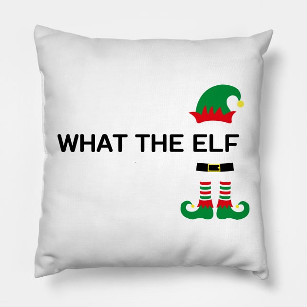 What the elf, funny christmas elf quote Pillow by Rady