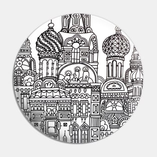 Russian Buildings Pin