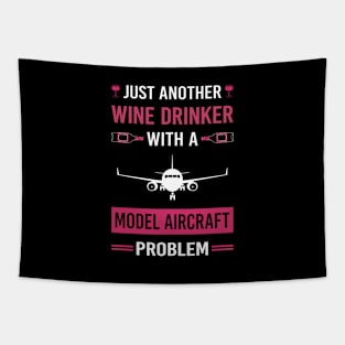 Wine Drinker Model Aircraft Tapestry