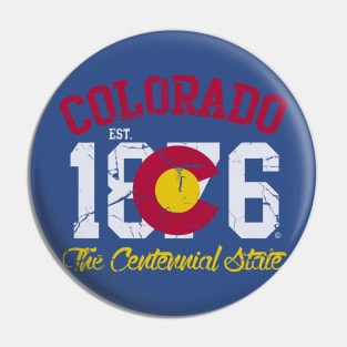 Colorado 1876 The Centennial State Pin