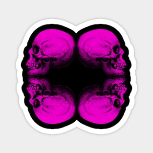 Skull Profile X4 PINK Magnet