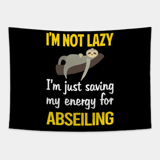 Funny Lazy Abseiling Abseil Tapestry