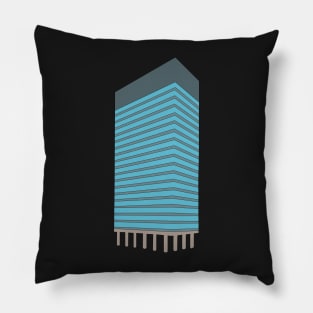 Arts Tower, Sheffield Minimalist Drawing Pillow