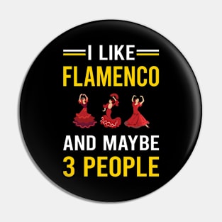 3 People Flamenco Pin