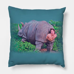 Robot Rhino Pillow