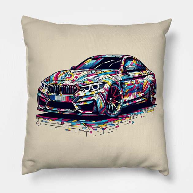 BMW M4 Pillow by Vehicles-Art