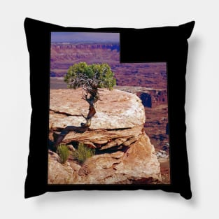 Utah State Outline - Canyonlands National Park Pillow