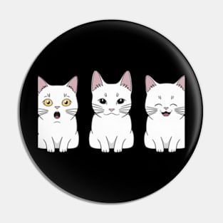 Three cats, three moods Pin