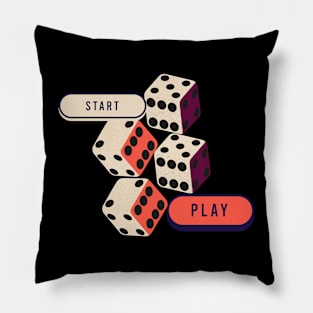 Start play dice game Pillow