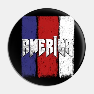 America Flag Stripes Pin