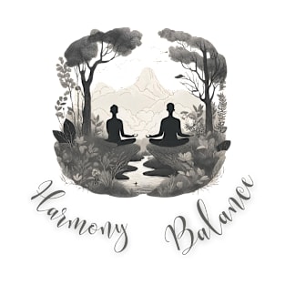 Harmony Balance, Meditation, Inspirational, Mental Health T-Shirt