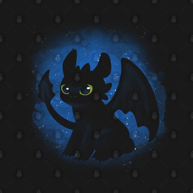 Night Fury Toothless Dragon by Digital Magician