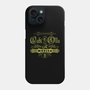 Cafe de olla y musica Phone Case