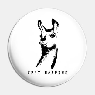 Spit Happens! Funny Llama Gear & Gifts for Animal Lama Lovers in times of Corona virus Pin