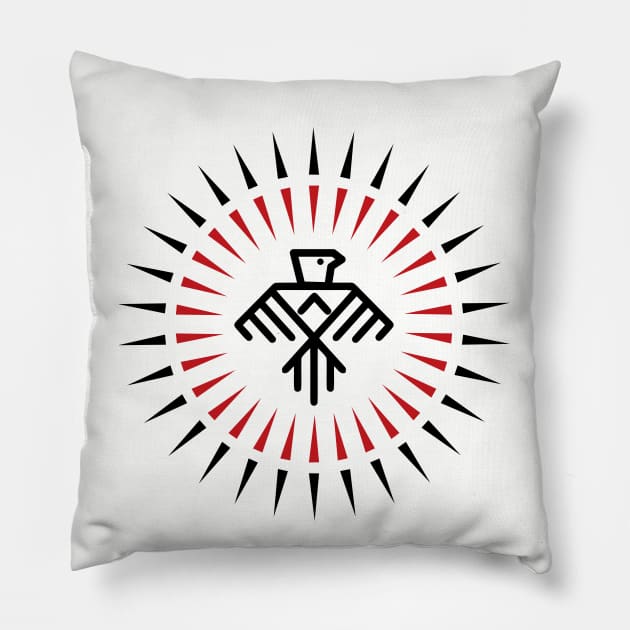 Sioux Thunderbird Pattern Pillow by Vault Emporium