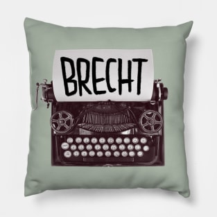 Typewriter Brecht, Gift for Writer Pillow