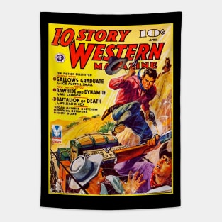 10 Story Western Magazine Cover April 1943 Tapestry