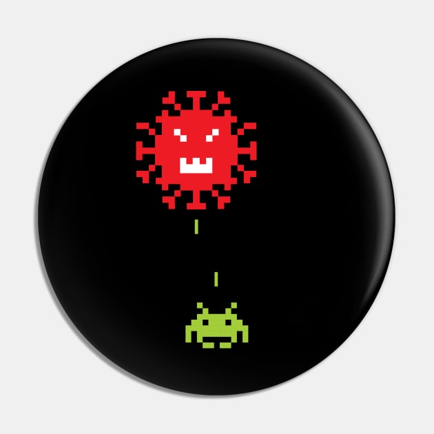 Virus Invaders Pin by Sauher