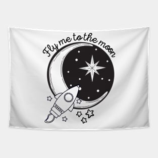 Fly me to the Moon Tapestry