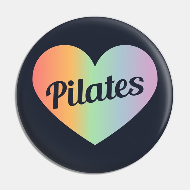 Pilates In My Heart - Pilates Lover - Heart Lover Pin by Pilateszone