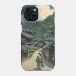 all road goes to tokyo kawase hasui style art japan Phone Case