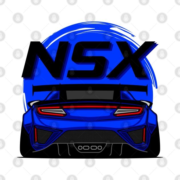 Blue NSX Rear JDM by GoldenTuners