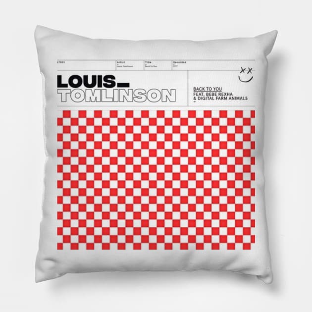 Louis Tomlinson Block Pattern Pillow by DesignsByC