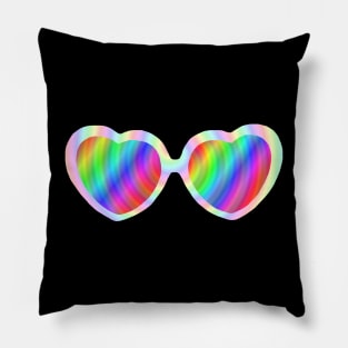 Spiral Hypnotize Heart Sunglasses Pillow