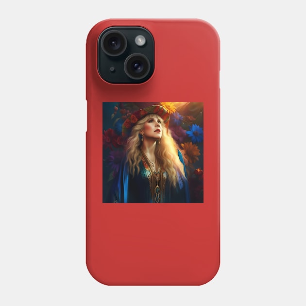 Stevie Nicks Portrait Phone Case by IconsPopArt