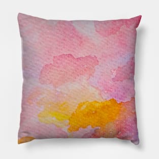 Dreamy Watercolour Cloudscape Pillow