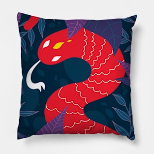 Snake of fire Pillow